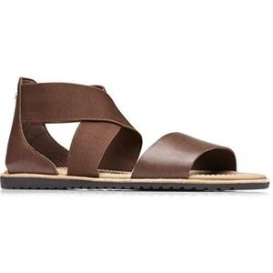 Sorel Women's Ella Leather Sandals In Tobacco / Brown, Size 9